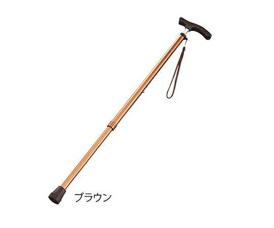 スリムネック伸縮杖 ベーシックタイプ ブラウン B060-608D-BR 光華