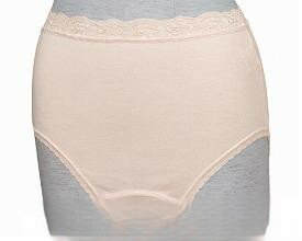 メール便出荷 婦人 失禁 丈長ショーツ W654 ピーチ LL ウエル