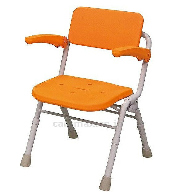 シャワーチェアAirミドルSPワンタッチ オレンジ　PN-L41831D パナソニック 入浴 椅子