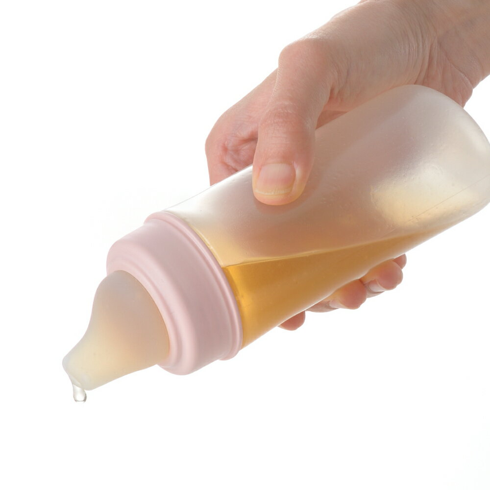 使っていいね！ 吸い口付やわらかボトル 200 目盛 キャップ付 流動食 ミキサー食 食洗機可 リッチェル