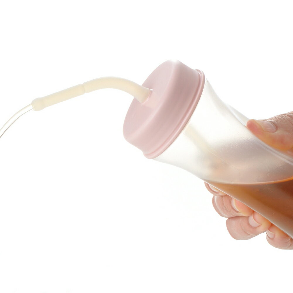 使っていいね！ ストロー付やわらかボトル 200 とろみ飲料 目盛 キャップ付 食洗機可 リッチェル