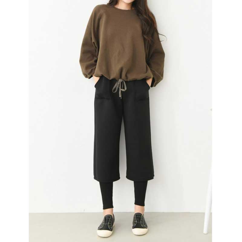 ミニスキャンダルのパンツ付レギンス パンツレギンス ネオプレン セットSET ポケット付き レギパン パギンス スカッツ｜アングル2