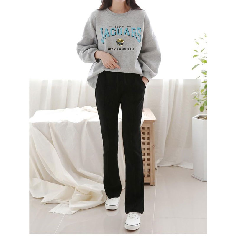 スウェットパンツ ブーツカット・ピンタック・パンツ ポケット付き 無地 ウエストゴム＆紐付き 2type[裏起毛・起毛無]