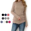 トップス タートルネック 長袖 シンプル Tシャツカットソー 無地