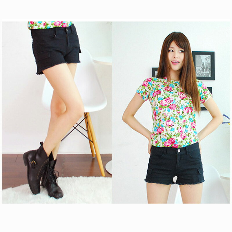 カーゴポケット付きショートパンツ(Cargo pants)★全5色3サイズ/美脚ストレッチ カ...