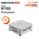 【7,000円オフ】MINISFORUM Venus UN100LミニPC インテルN100 LPDDR5 16GB 512GB SSD コンパクトpc Windows 11 HOME MiNipc インテル UHD Graphics Wi-Fi5 BT5.1 2500Mbps LAN TFカードスロット/HDDスロット付き HDMI/USB-C/DP 4K@60Hz 3画面出力 コンパクトpc