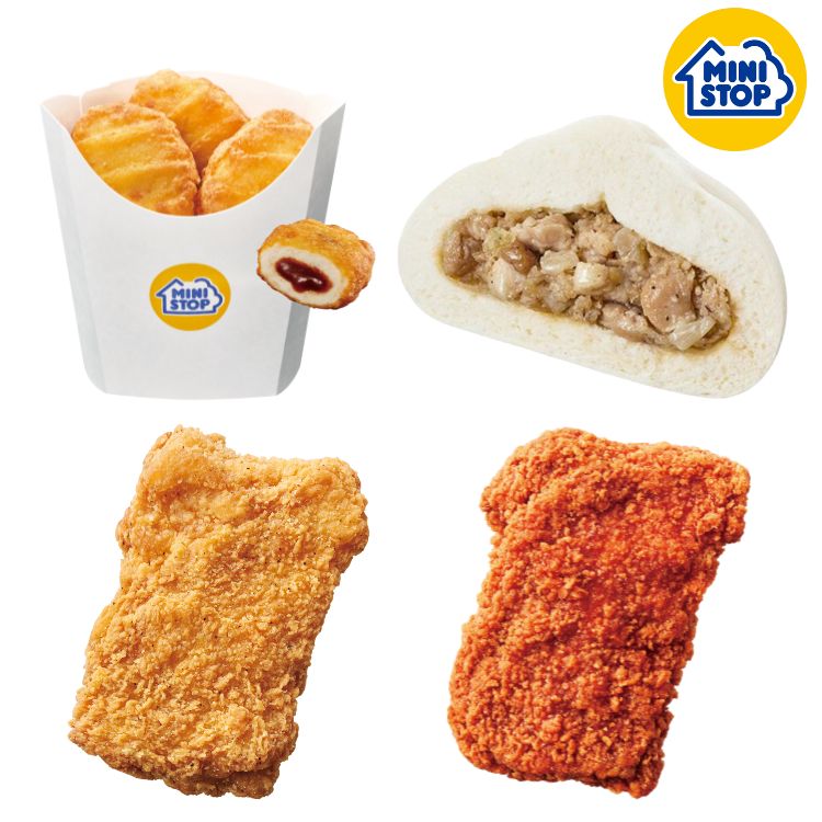 【アウトレット】ミニストップ 公式ショップ 総菜4種5点セット チキン3種3袋＋肉まん2袋 [冷凍食品] 中華まん 肉まん チキン 総菜 おつまみ スナック 大容量のサムネイル