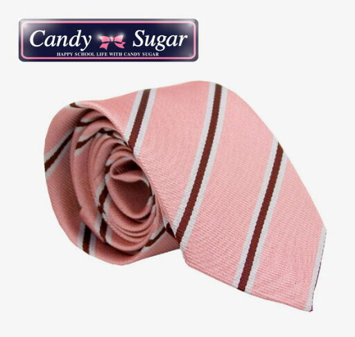 スクールストライプネクタイCandy Sugar キャンディーシュガー スクールストライプネクタイCandy Sugar キャンディーシュガー