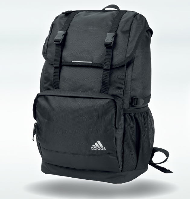 adidas アディダス フラップトップデイパック リュック スクールバッグ スクールリュック 大容量をスマートに収納 バッグ 30L 丈夫 部活 通学鞄 通学バッグ 学生 高校生 中学生 ブラック YC59035