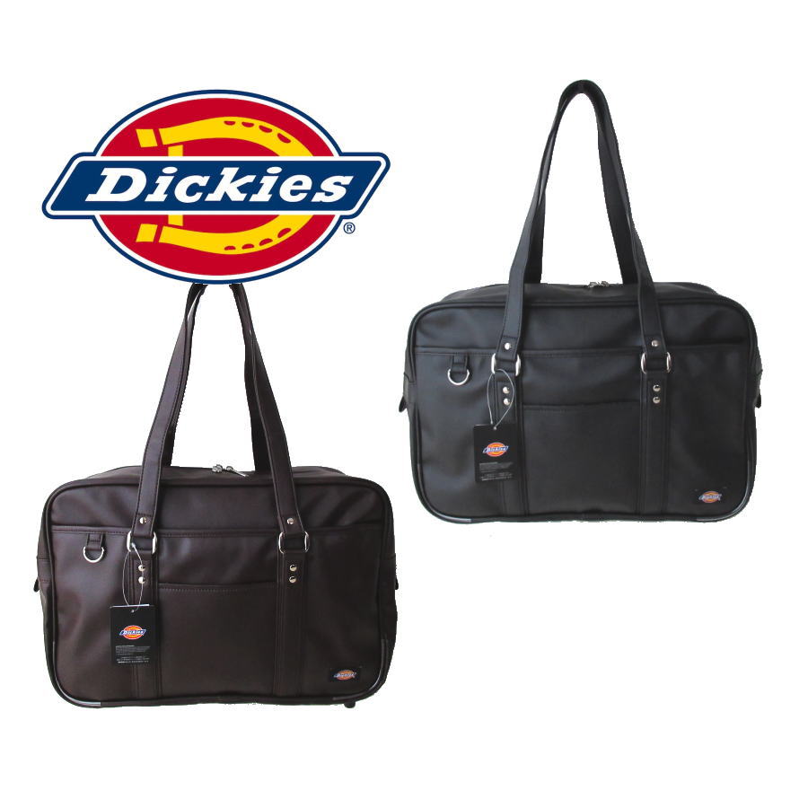 スクールバッグ 合皮 合皮スクールバッグ Dickies ディッキーズ 人気カジュアルブランド 通学鞄 通学バッグ バッグ 高校生 中学生 学生 制服バッグ ブラック ブラウン