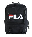FILA フィラ デイパック スクールリュック 大容量28L 男の子 女の子 部活 スクールバッグ デイバッグ リュック 通学 高校生 中学生 通学鞄 ブラック(4)
