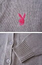 人気 [スクールカーディガン]【女子】PLAYBOY Bunny プレイボーイ スクールカーディガン コットンカーディガン 学生 制服 ワンポイント刺繍