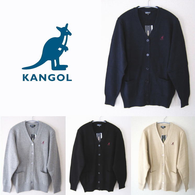 スクールカーディガン KANGOL カンゴール コットンカーディガン 制服 学生 カジュアル