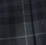 KURI-ORI　スクールスカート　42cm丈　グレー×紺　クリオリ　チェックプリーツスカート　制服スカート