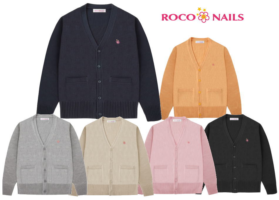 ROCO NAILS ロコネイル スクールカーディガン ウール混 学生 女子制服/女子高生/スクール カーディガン ROCONAILS