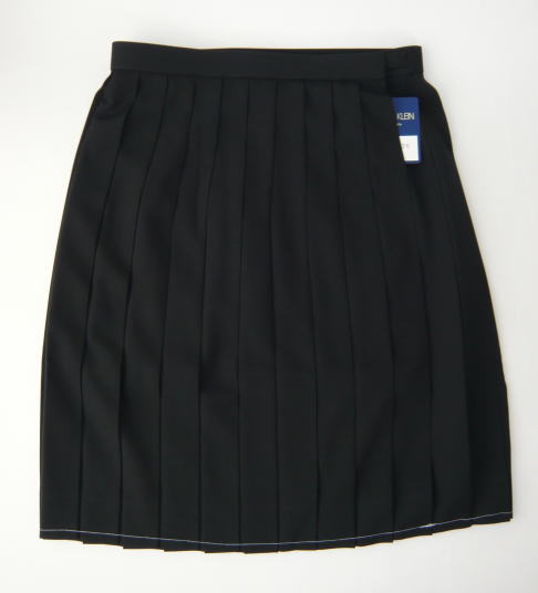 夏用スカート（黒） ミッシェルクランスコレールウール50％/ポリエステル50％
