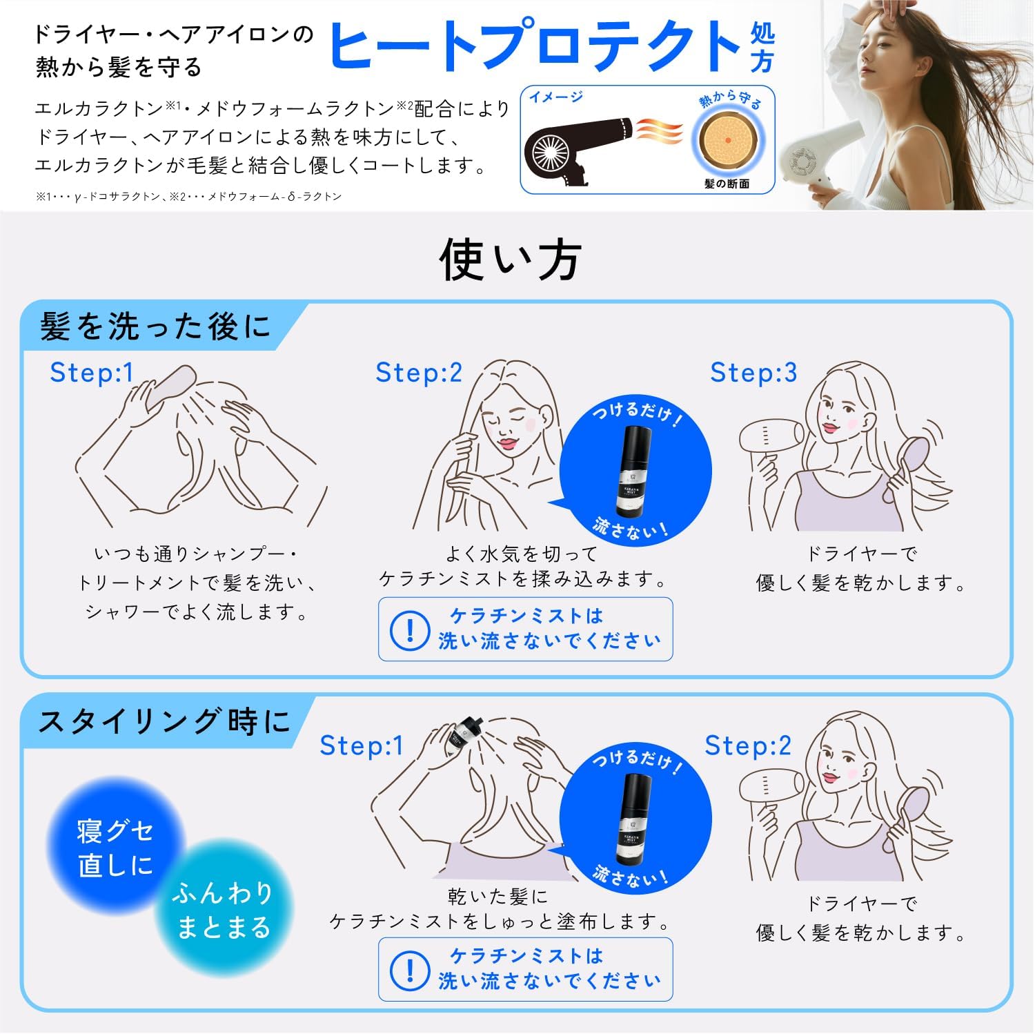 Kyogoku ケラチンミスト 200mL 【正規品】 京極 ケラチン 原液 100% 洗い流さないトリートメント 髪質改善 内部補修 ダメージ補修 ブリーチ 毛 髪 の 芯 から 強く 美容室専売品