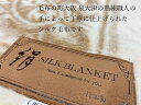 【在庫処分品 SALE!!】毛布 シングル 日本製 (大阪泉大津) シルク毛布(毛羽部分)ジャガード織り保温性 吸湿性に優れております♪ シルク ブランケット ...
