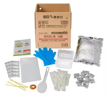 ★炊き出し用シリーズ　白飯 災害 非常食 長期保存 お湯 水 調理 緊急時 安心 便利 避難 食器不要 人気