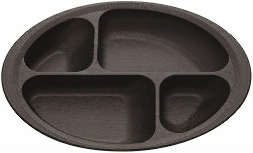 木目 すくいやすいプレート 仕切プレート 10%OFF 使いやすい 樹脂 食事 電子レンジ可