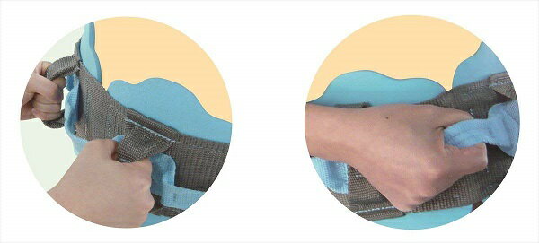 テイコブ入浴用介助ベルト　M 入浴 補助ベルト 特定福祉用具 介助 起立 ヘルパー 腰痛予防 波形形状 3