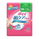 ポイズ 肌ケアパッド 吸水ナプキン 長時間・夜も安心用 スーパー 170cc 16枚入 日本製紙クレシア 尿漏れ 女性