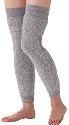 ★セラミックひざ保温ロングカバー（2枚入） 冷え性 関節 痛み 履きやすい 裏起毛 伸縮性 あたたかい 男女兼用 手洗い 秋冬 フィット やわらか 人気 日本製