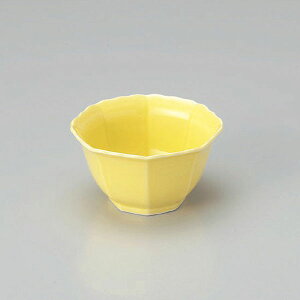 黄春八角小鉢 大 和食器 小鉢(小) 強化 業務用 約10.2cm 和食 和風 鉢 サラダ 枝豆 煮物 おひたし キムチ 冷奴 揚げ出し豆腐 デザート 焼肉店