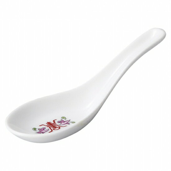 緑彩宝華 レンゲ 中華食器 レンゲ 業務用 約14cm 磁器製 れんげ ラーメンレンゲ れんげスプーン さじ 鍋焼うどん おかゆ 雑炊 チャーハン リゾット 鍋料理 その1