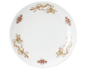 金彩竜 9吋メタ皿 中華食器 丸皿（M） 業務用 日本製 磁器 約23.5cm 単品メニュー用 定食用皿 中華皿 ..