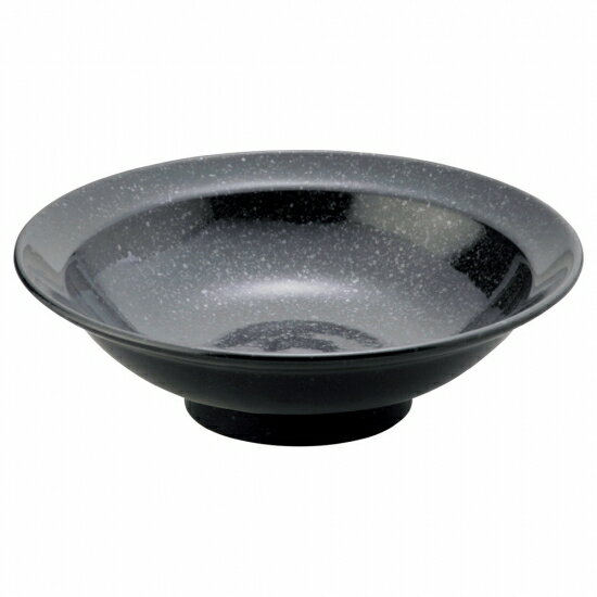 ニューアジアン 7寸丸高台皿 黒 中華食器 丸高台皿 業務用 日本製 磁器 約22cm 1人前用 中華皿 天津飯 中華飯 マーボー飯 黒御影 シンプルのサムネイル