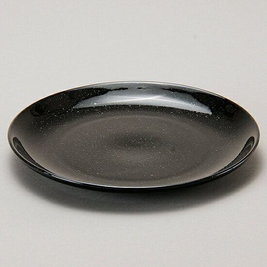 ニューアジアン 21cm皿 黒 中華食器 丸皿（M） 業務用 日本製 磁器 約21cm 単品メニュー用 定食用皿 中華皿 プレート 盛皿 エビチリ 酢豚 中国料理 肉皿 焼肉店のサムネイル