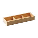 木製ミニ三ツ切弁当 約30.7cm 木製品 弁当・盛台 業務用