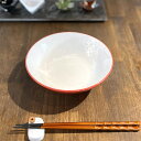 ゆず赤内白丸6.0丼 中華食器 ラーメン丼 業務用 約18cm 在庫処分品 数量限定 セール