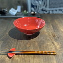 ゆず赤丸6.0丼 中華食器 ラーメン丼 業務用 約18cm 在庫処分品 数量限定 セール