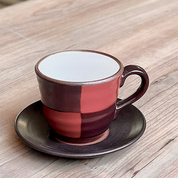 市松コーヒー碗皿 和食器 コーヒー碗・受皿 業務用 約碗11.5cm 在庫処分品 数量限定 セール