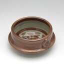 茶マット魚紋釜形4.0小鉢 土物 和食器 小鉢(小) 業務用 約11.1cm 在庫処分品 数量限定 セール
