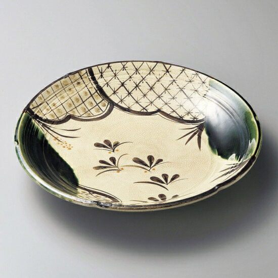 織部七宝10.0皿皿和皿丸皿大皿プ...