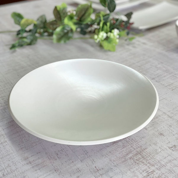 カルマ スノーホワイト 26cm浅ボウル 約26cm 洋食器 丸型プレート（L） 日本製 業務用