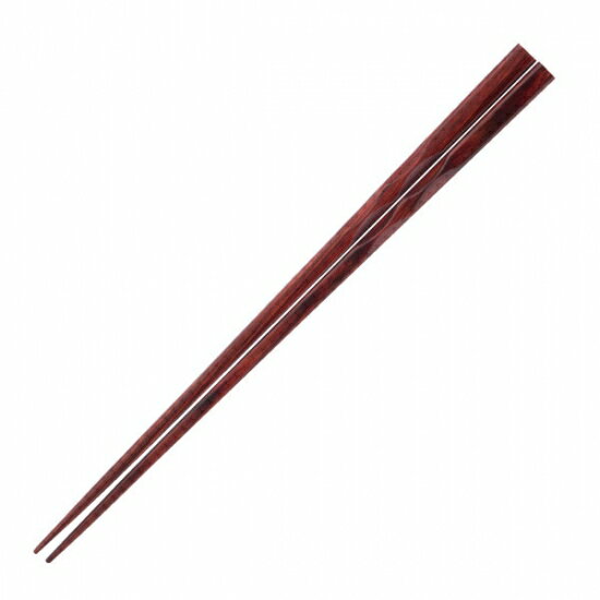 23cm面彫煌き箸 朱面 漆器 木製積層箸 業務用 約23cm