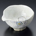 粉引彩花片口小付 紫 和食器 小鉢(小) 業務用 約10.5cm 和食 和風 鉢 とろろ 納豆鉢 サラダ 枝豆 煮物 おひたし キムチ 揚げ出し豆腐 デザート