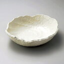 白地うず潮8号盛鉢 萬古焼 和食器 大鉢 業務用 約25cm 和食 和風 鉢 盛鉢 サラダバー 総菜 おばんざい 和食レストラン サラダ 揚げ物 煮物