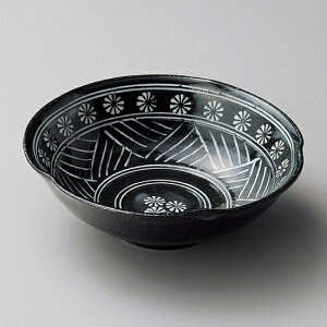 【店内全商品ポイント5倍7/25迄】黒土三島彫小鉢 和食器 刺身鉢・向付 業務用 約14cm 中鉢 さしみ サシミ お造り 料亭 小料理屋 会席料理 食堂 単品メニュー 唐揚げ 冷奴 揚げ出し豆腐 漬物盛合せ