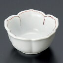 赤筋桔梗型珍味 和食器 珍味 業務用 約5.1cm 和食 和風 先付 小鉢 小 ミニ鉢 前菜 珍味入れ 付出し 松花堂 弁当 花籠膳 おせち