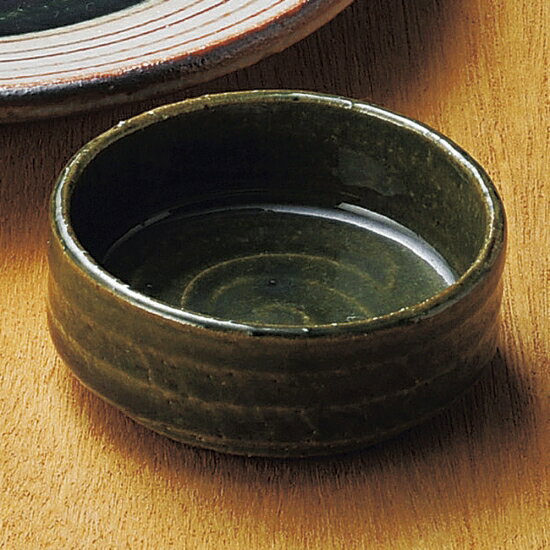 織部千代久 和食器 刺身用千代久 業務用 約7.6cm さしみ用 お造り用 しょうゆ入れ 醤油皿 たれ用 タレ皿 珍味皿 会席料理 先付 小付 ミニボウル 鉢 和風 おしゃれ