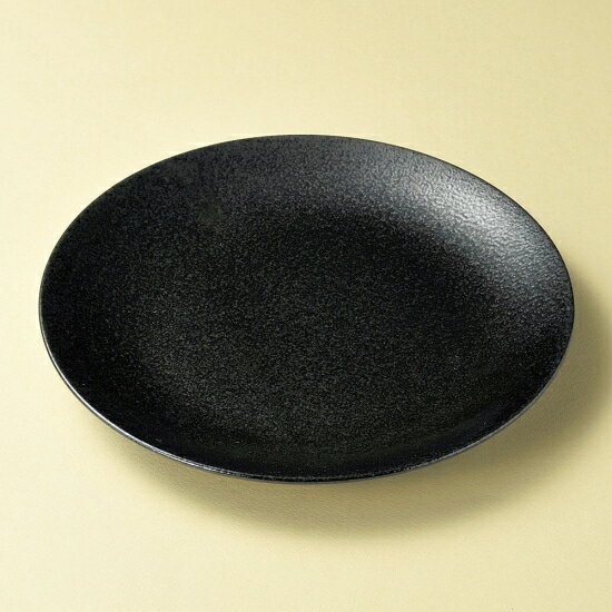 美濃粉引黒28cm皿 和食器 丸皿（大）