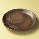 備前手起8.0皿 和食器 丸皿(中) 業務用 約24.8cm 和食 和風 中皿 メイン料理 前菜 鮨屋 寿司