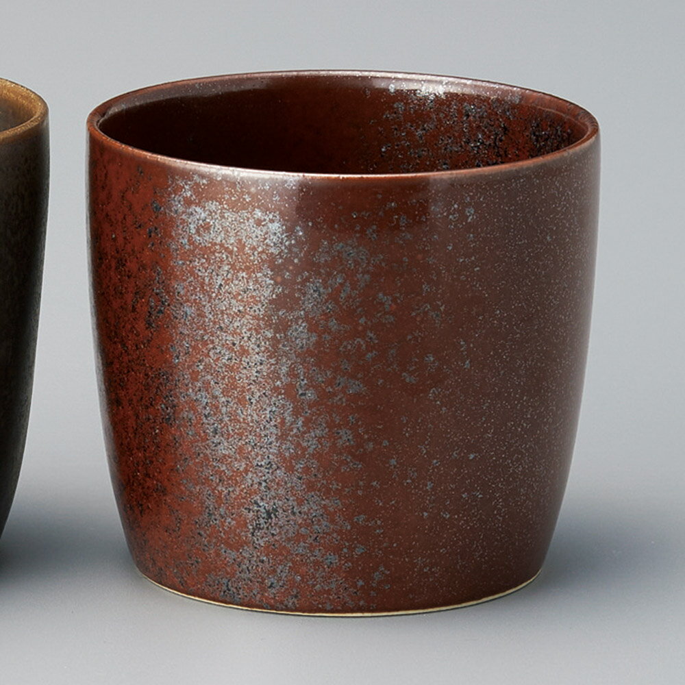 窯変マンガン寸胴湯呑 和食器 長湯呑 業務用 約7.5cm