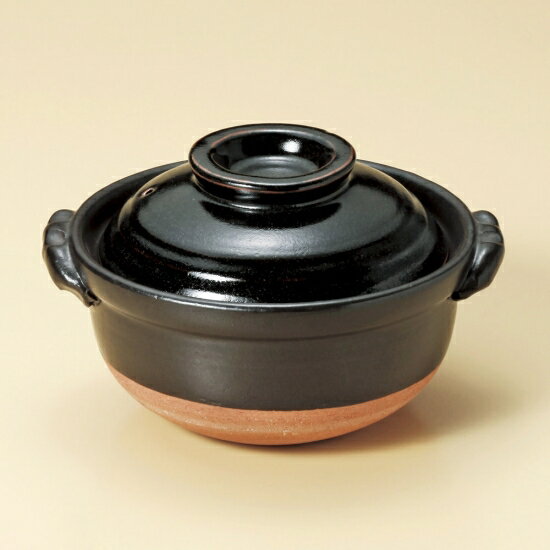 柚子天目ダルマ雑炊鍋 萬古焼 和食器 雑炊鍋・小鍋 業務用 和食 和風 ぞうすい 鍋料理 おかゆ お粥