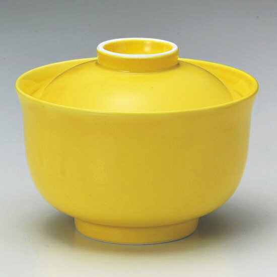 黄白円菓子碗 和食器 蓋向・円菓子碗 業務用 約11.9cm 和食 和風 蒸し物 煮魚
